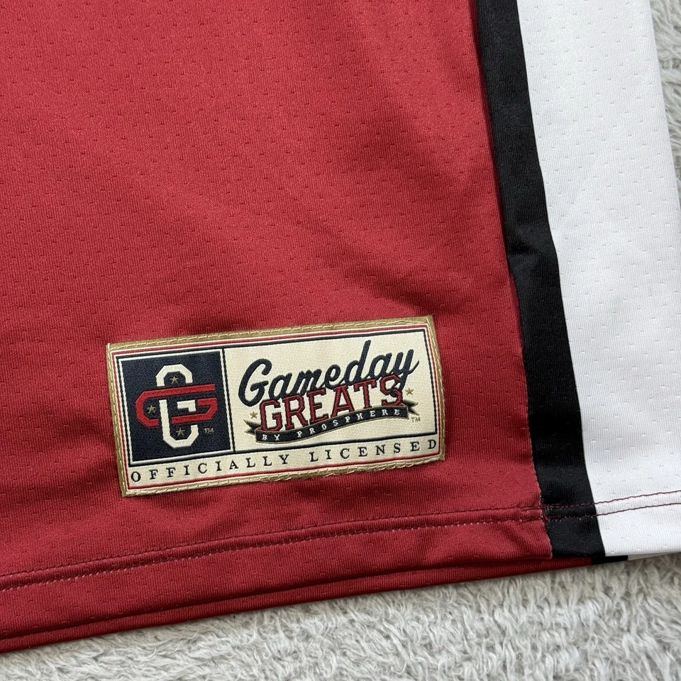 Camiseta deportiva vintage Alabama Crimson Tide para hombre 2XL roja de baloncesto elástica #1 Y2K Foto 2 de 4