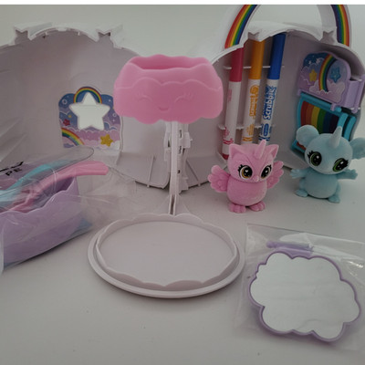 Crayola Scribble Scrubbie Pets Cloud Clubhouse Playset Carry Case NEW No Box