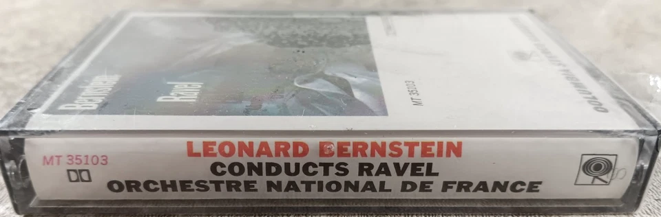 Leonard Bernstein Conducts Ravel Orchestre National De Fran Music Cassette Tape  - Image 2 of 4