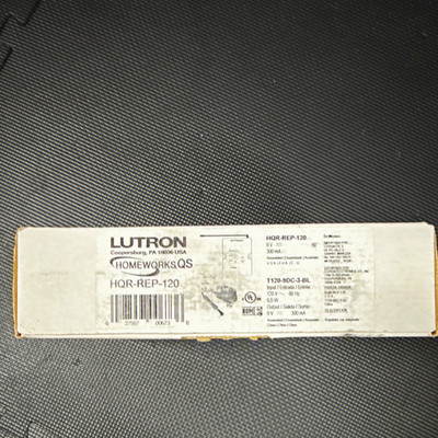 Lutron HomeWorks QS Hybrid Repeater HQR-REP-120 T120-9DC-3-BL