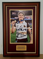 Reece Walsh Churchill Medal Winner Signed Framed Brisbane Broncos 2025 Premiers