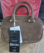 Rita Ora Tan Leather Top Handle Handbag BNWT
