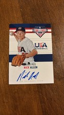 Nick Allen 2017 Panini USA Baseball Stars Stripes Auto #1 Braves A's /499