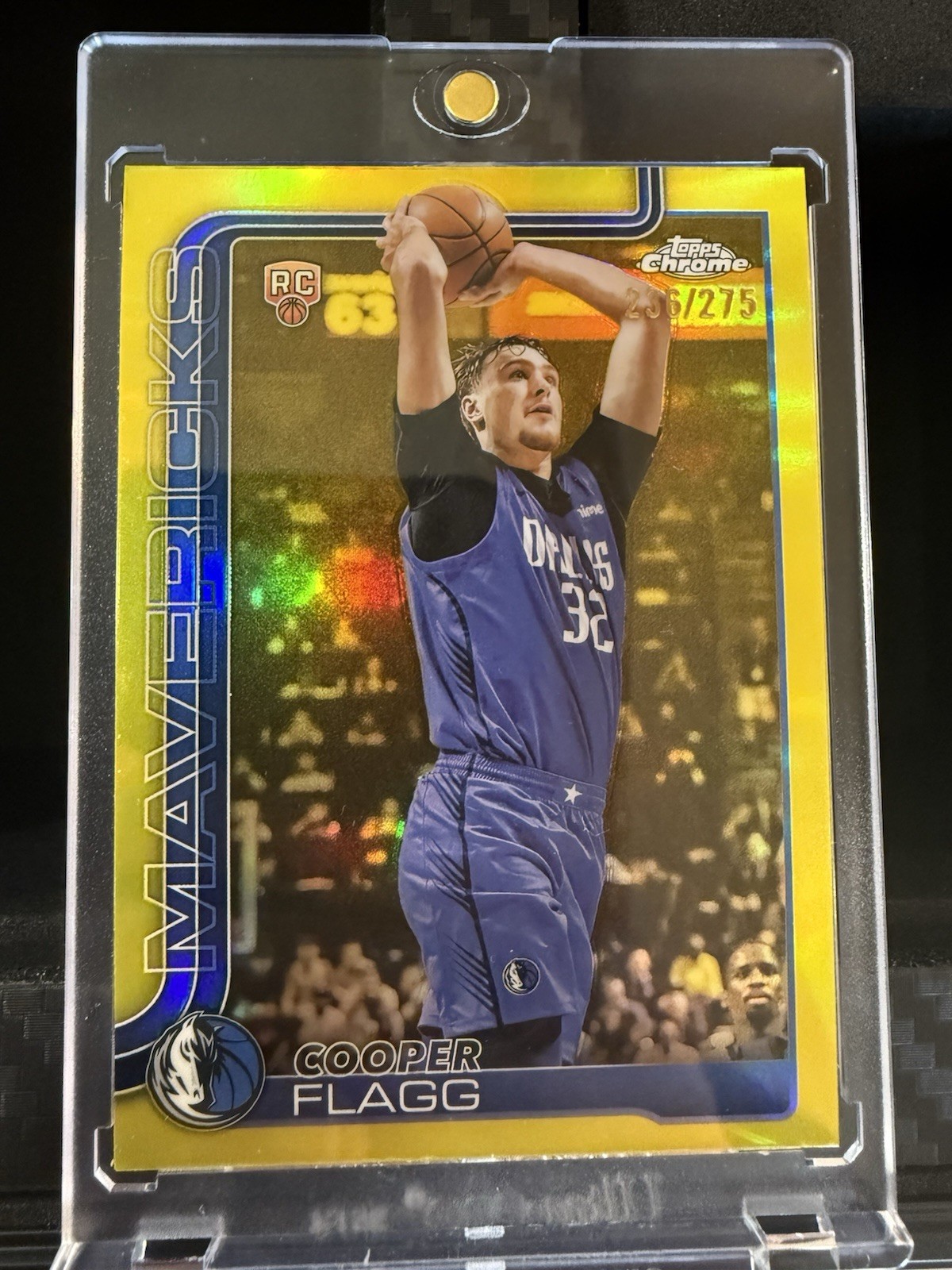 2025-26 Topps Chrome Yellow Refractor #251 Cooper Flagg RC Rookie /275