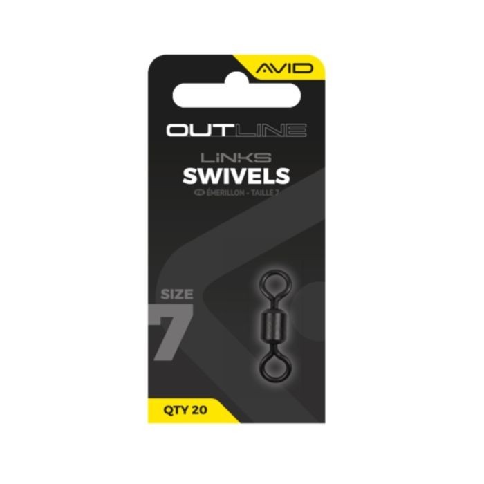Avid Outline Swivel - Size 7 - Carp Fishing Terminal Tackle