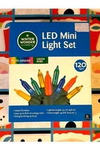 Winter Wonder Lane 120 count LED Mini Multi Color light Set 