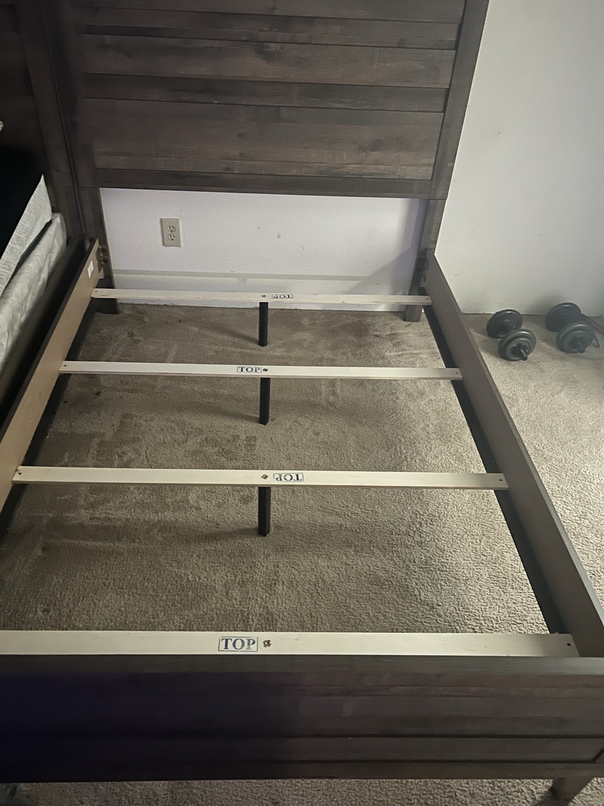 With Headboard And Slatted Foundation