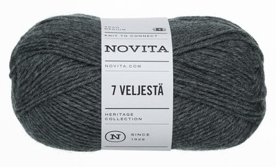 Novita 7 Brothers - 7 Brüder - finnisches Sockengarn Aran Fb. 44 graphite