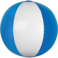 Strandball / Wasserball / Farbe: Weiß-Transparent Blau