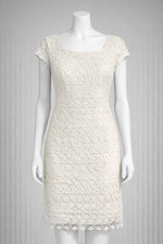 Roman White Lace Dress Size 10