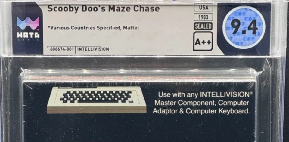 Scooby Doo's Maze Chase Intellivision Mattel Sealed New WATA 9.4 A++ Graded Top - Image 4 of 4