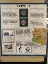 America the Beautiful Arizona Uncirculated State Quarters Panel