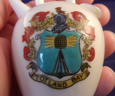 Arcadian Crested China Totland Bay IOW Heraldic Souvenir Pitcher Water Jug Ewer
