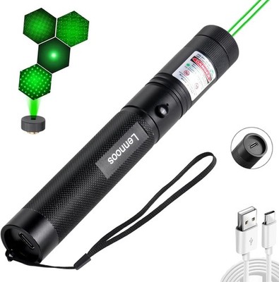 Lennoos USB-C Rechargeable Green Laser Pointer - Advanced Long-Range Laser Po...