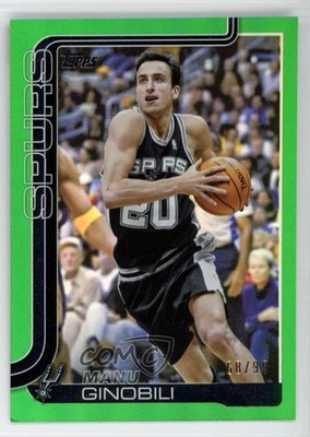 2025-26 Topps Green Rainbow 68/99 Manu Ginobili #262 HOF 11rw