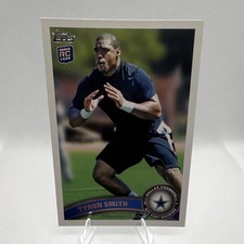 Topps 2011 Tyron Smith Rookie #69 Dallas Cowboys NFL Football Card. rookie card picture