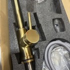 HVNVN Brushed Gold Pull Down Kitchen Sink Faucet Single Handle — photo 4