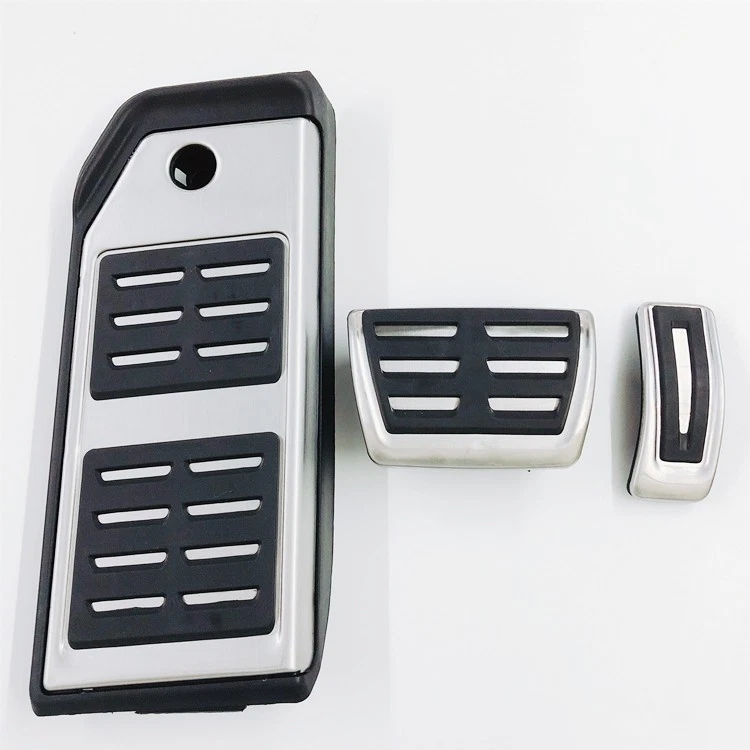 Cubierta de pastillas de pedal de freno de gas AT Foot para 22+ Audi Q7 Q8 Touareg Porsche Cayenne 3PS Foto 3 de 4