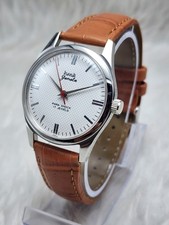 HMT Janata Vintage Mechanical Watch 17 Jewels Para Shock White Dial Classic Mens