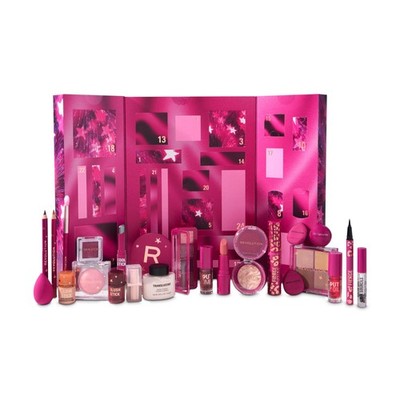 Revolution Makeup Advent Calendar, 24-Piece Beauty Gift Set Calendar 