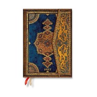 2027 Safavid Indigo Midi Vertical Hardcover 12-Month Weekly Planner, 160Pg, 100G