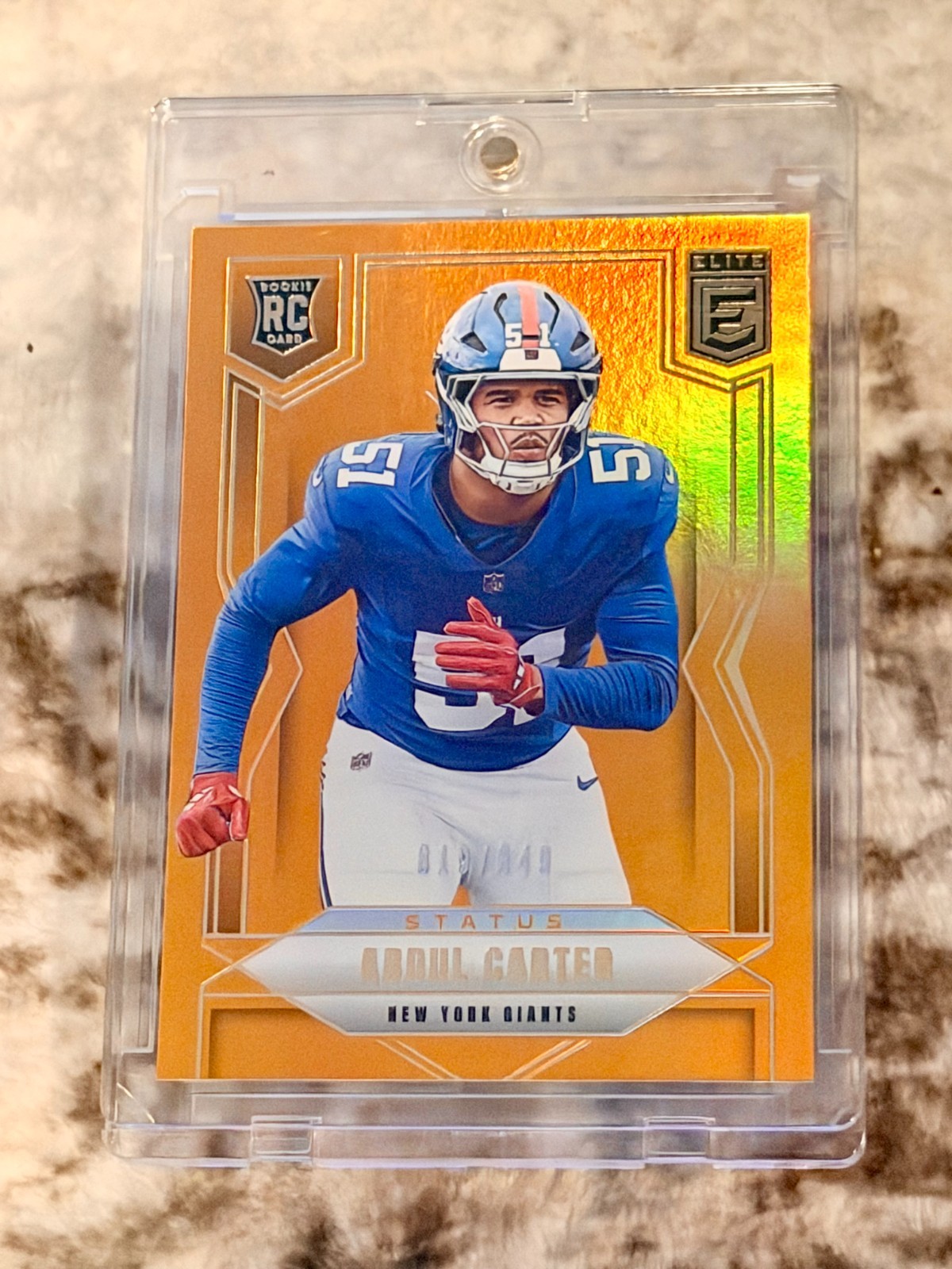 2025 Panini Donruss Elite - Rookie Abdul Carter #111 Status Metallic Orange /849