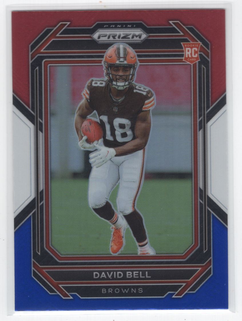 2022 Panini Prizm Red White Blue David Bell Rookie Cleveland Browns #334