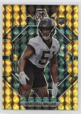 2023 Panini Mosaic Rookies Reactive Yellow Prizm Ventrell Miller #374 2l4
