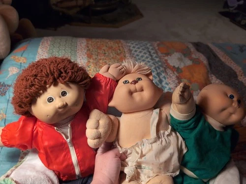 Cabbage Patch Kid Lot Lot Brown Haired Boy In All Branded CPK Clothing And Shoes