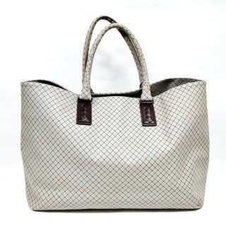 Bottega Veneta Gray PVC Intrecciato Tote Bag Italy 4006821