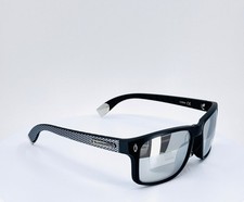 BIOHAZARD 66202 BLACK SILVER Mens Classic Square Full Rim Sunglasses Grey Lens