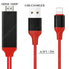 1080P HDMI Mirroring Cable Phone To TV HDTV AV Adapter For iPhone 11 14 13 iPad