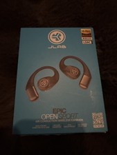 JLab Epic Open Sport Earbuds, Black New