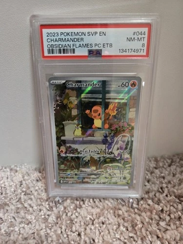 PSA 8 Charmander 044 Sv: Scarlet & Violet Promo Cards Holo Pokemon Center