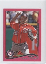 2014 Topps Mini Pink BCA 23/25 Drew Storen #615 0a1