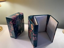 Floral Photo Album w/ slip cover holds over 100 4 X 6 photos-Quadra-fold