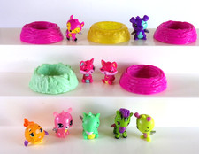 Hatchimals CollEGGtibles Lot 9 Figures 5 Nests Royals Twins Meadow Citrus Mixe