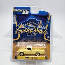 1B UH Greenlight 1/64 SE Country Roads 1962 Dodge D-100 Yellow Diecast Series 15