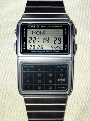 CASIO DBC-611-1DF Calculator Data Bank Watch Men's From Japan