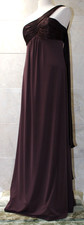 Davids Bridal F13185 sz 8 Brown Jersey One-Shoulder Dress Formal Bridesmaid