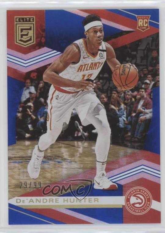 2019-20 Donruss Elite Rookies Blue 29/99 De'Andre Hunter #138 0rx9