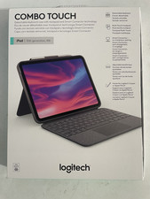 Logitech Combo Touch Keyboard Case iPad 10th Gen Oxford Gray Open Box