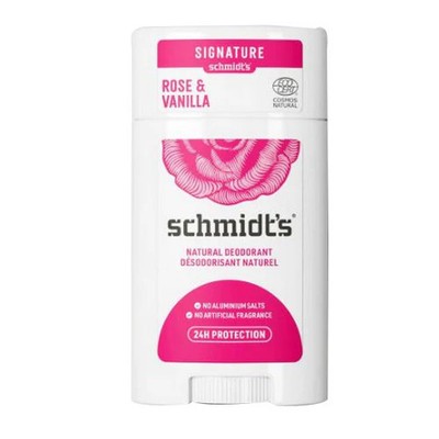 Natural Deodorant Rose and Vanilla 2.65 Oz By Schmidt's Deodorant