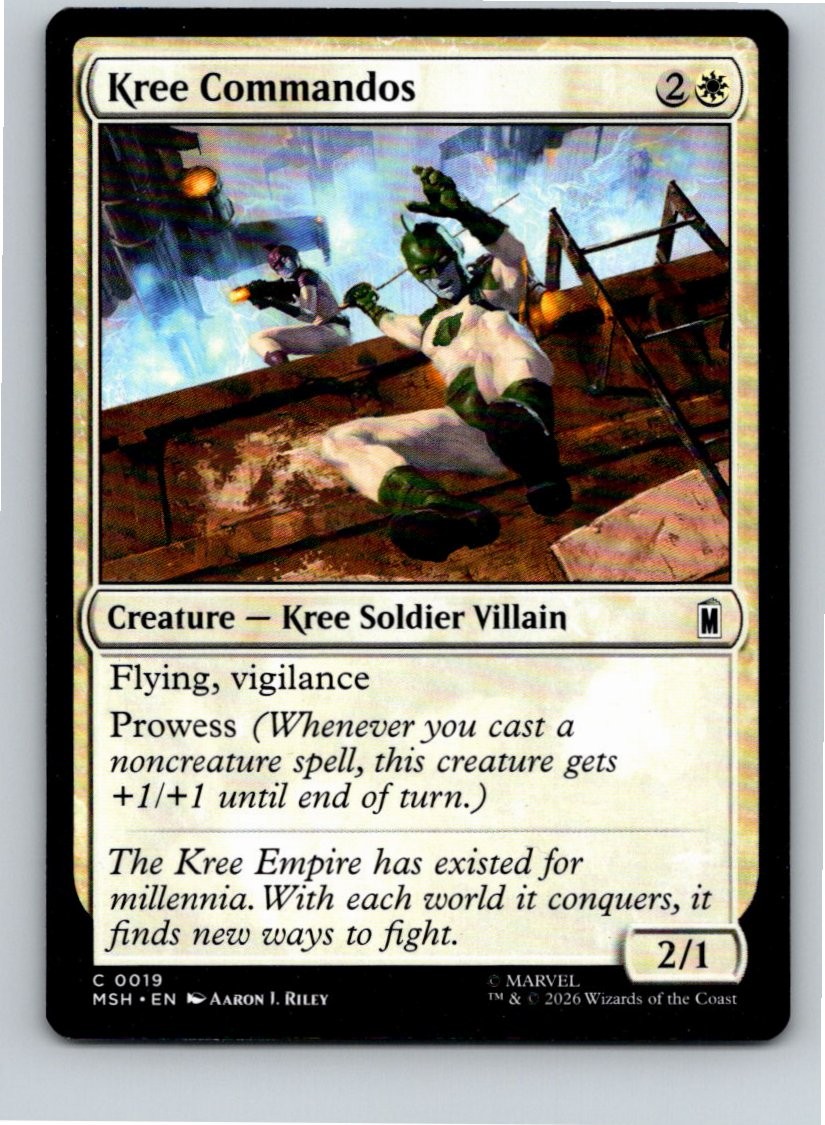 Magic the Gathering Kree Commandos Marvel Super Heroes MTG Free Shipping!