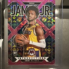 2024-25 Panini Mosaic - Introductions Bronny James #8 Pink Fast Break Prizm /20