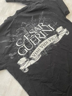 Guerini Men's Black Graphic Print Crew Neck Preshrunk Cotton T-Shirt M