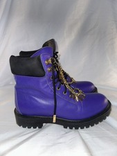 Moschino TV H&M Purple Work Boots SZ US 8 EU3...