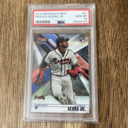 PSA10! Bowman's Best Acuna Jr. Acuna RC