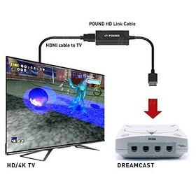 HDMI Link Cable for Sega Dreamcast - VGA to HDMI Adapter, 4K HD Video Quality