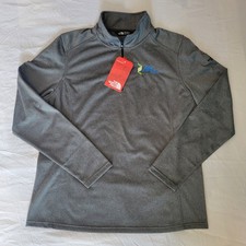 The North Face Women's Tech 1/4 Zip Fleece Asphalt Grey Heather XL NWT Slim Fit